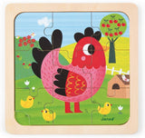 Puzzle Poule Violette