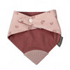 Bavoir-bandana arc en ciels rose